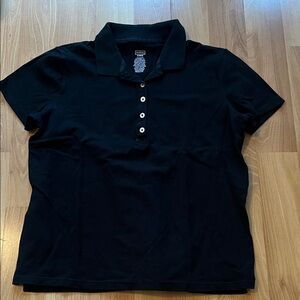 Merona XL Black Cotton Blend Polo